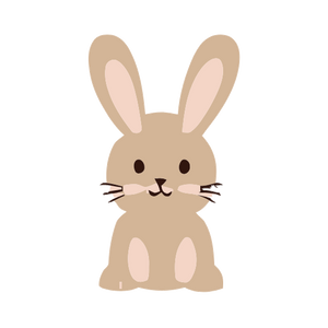 NICE SPICE Osterhase Icon in hellbraun Cartoon Design