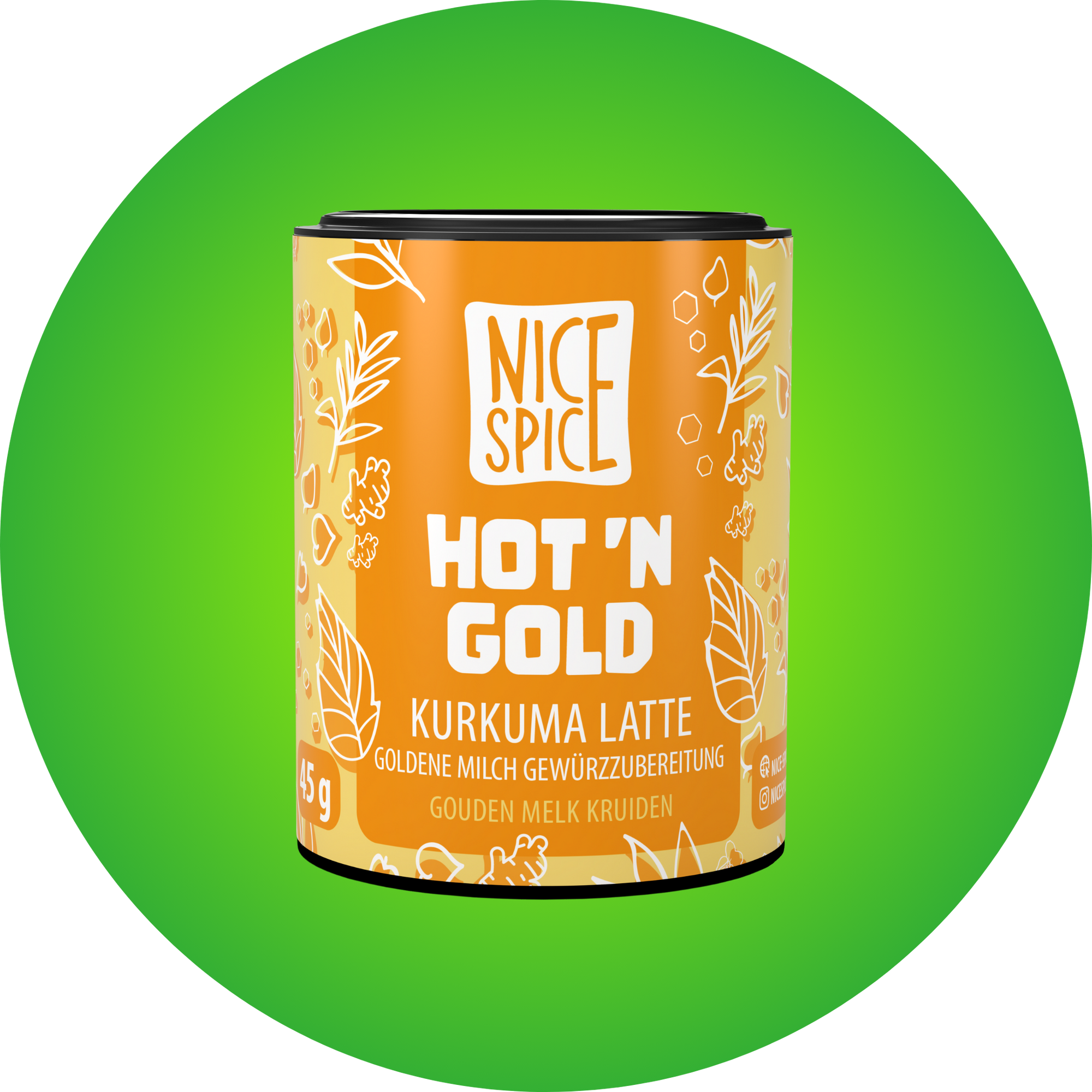 NICE SPICE Kurkuma Latte Goldene Milch