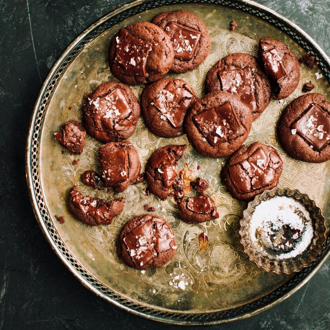 Schokoladen Cookies mit Fleur de Sel
