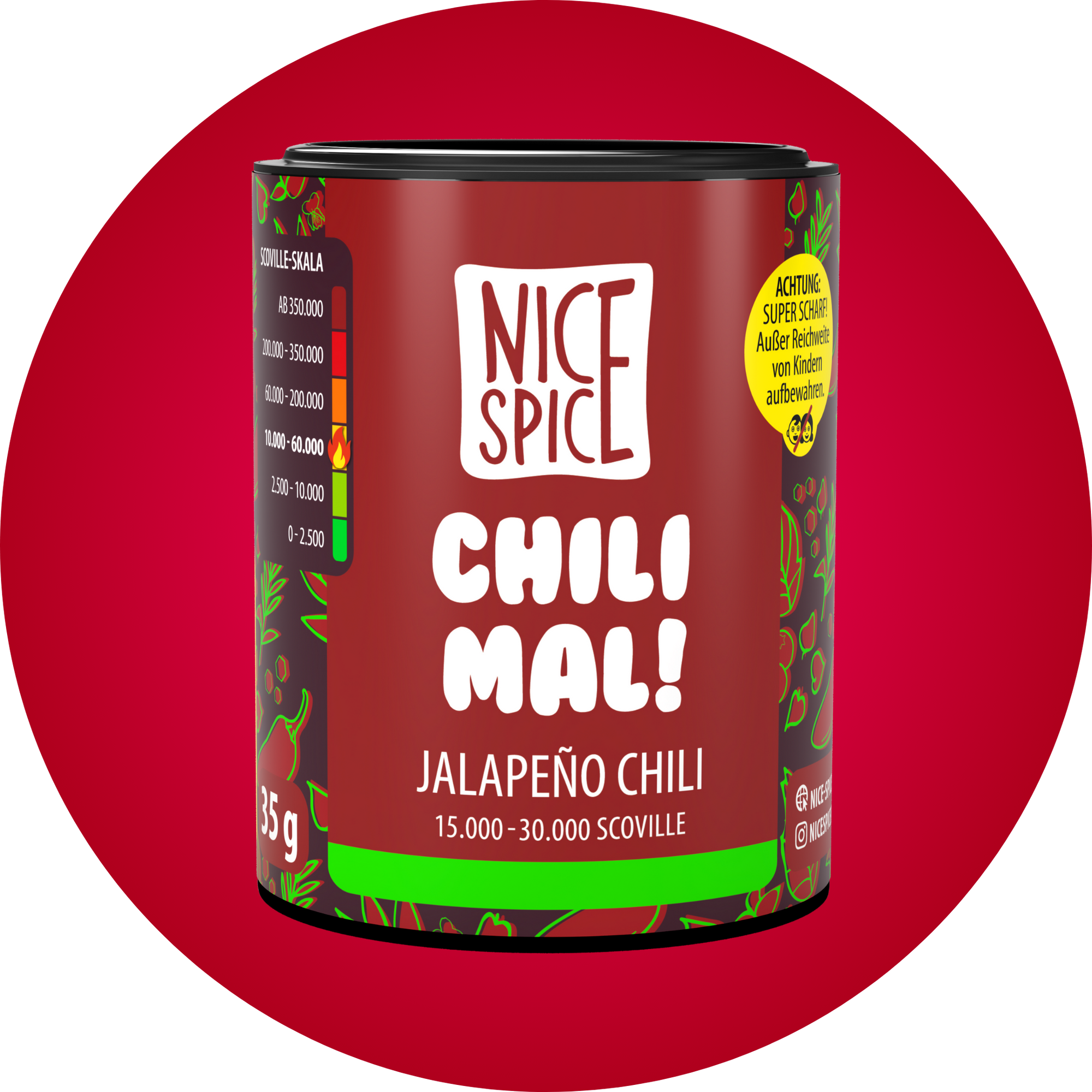 Jalapeno Chiliflocken 35g