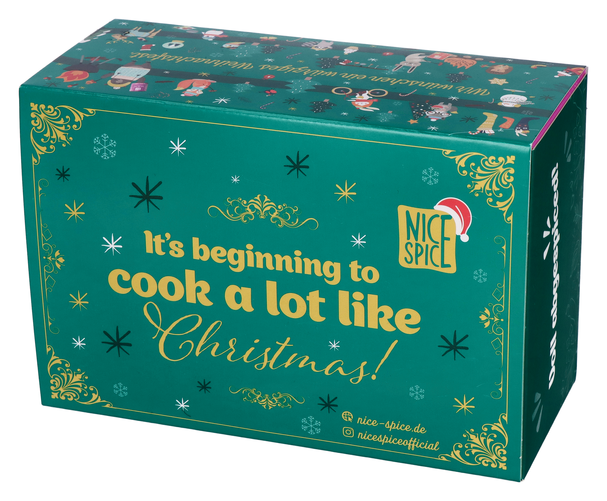 NICE SPICE Weihnachtsbox mit sechs Gewürzen ohne Hintergrund